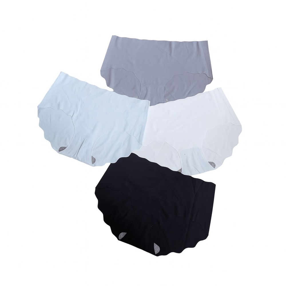 Scalloped Edged Seamless Invisible Briefs Size Small